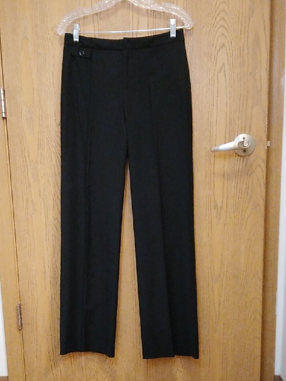 Merona Black Pin Stripe Dress Pants Size 2 Long Y2K